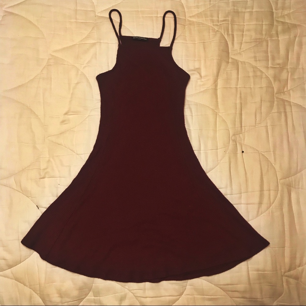 Brandy Melville Maroon A-Line Dress